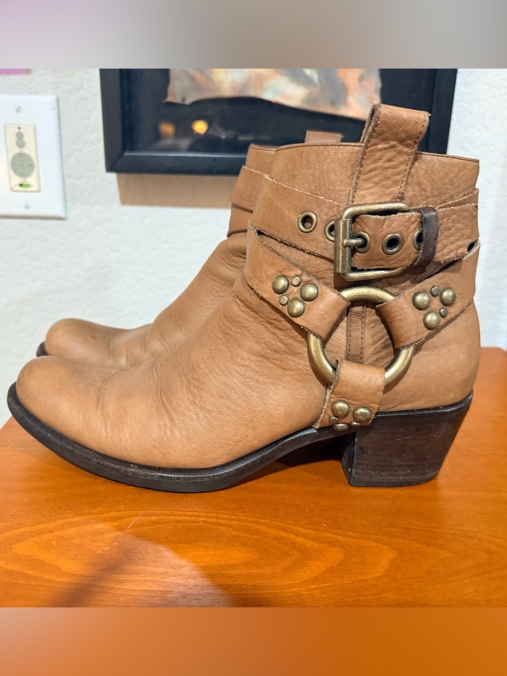 Cole Haan G Series Leather Ankle Boot Tan 8.5 - Picture 2 of 7